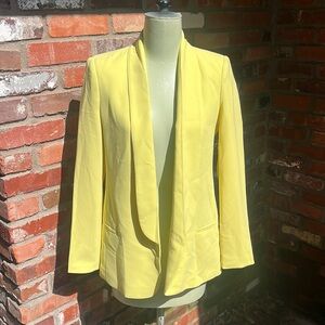 Mural Yellow open front blazer size small